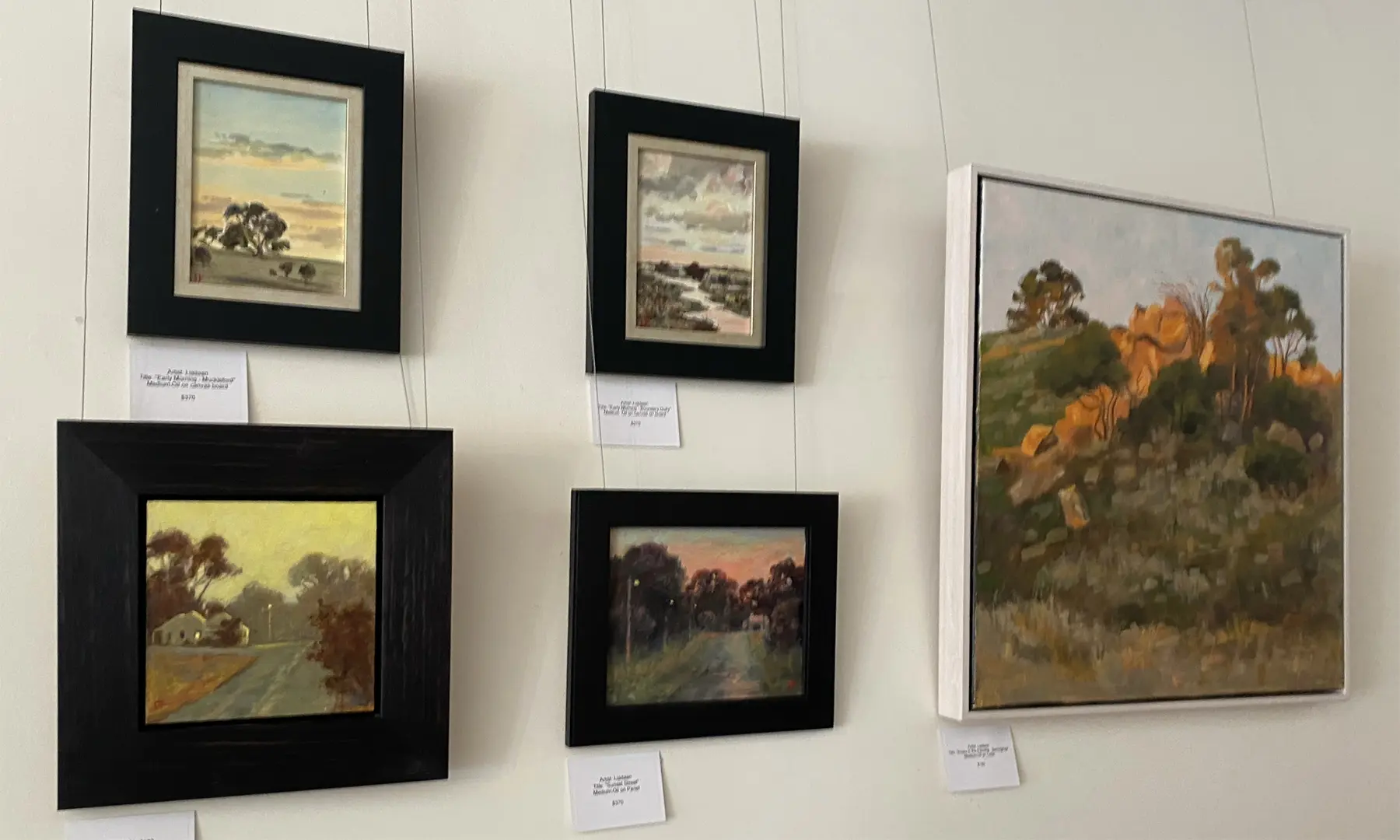 Plein Air paintings.