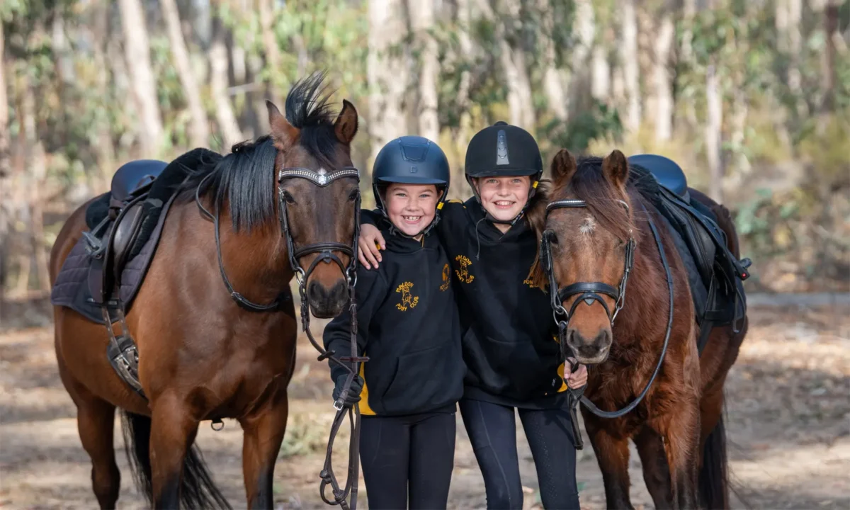 Girls working together from left: Emily Kirk and Indi Johns. Photo courtesy of Rob Leeson.