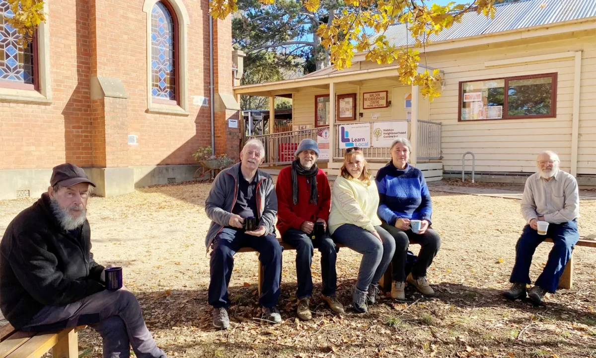 Maldon Walking Group enjoying a cuppa and a chat.