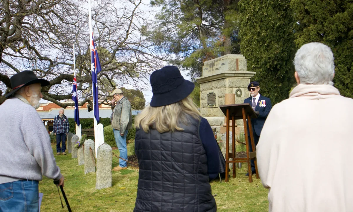 Veterans’ Day at Maldon Cenotaph.
