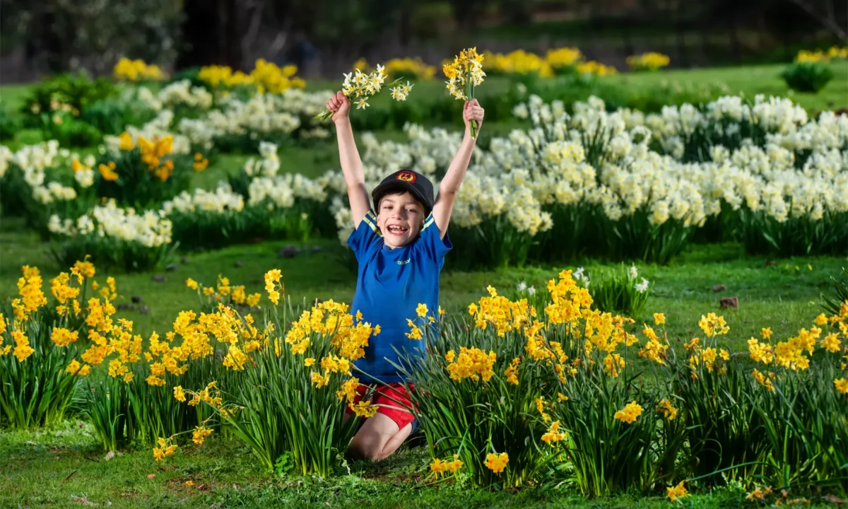 Logan enjoying the start of spring. Photo Rob Leeson.