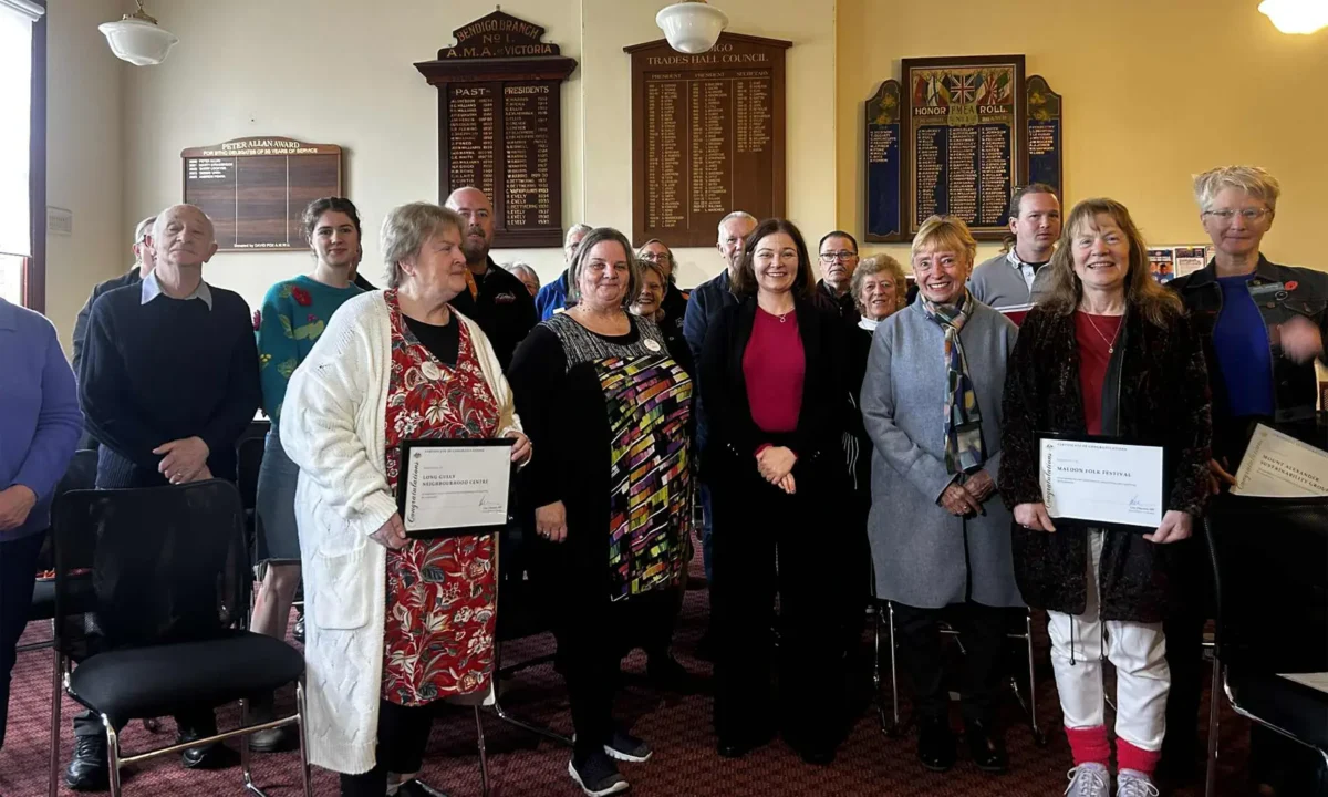 Maldon Folky volunteers awarded