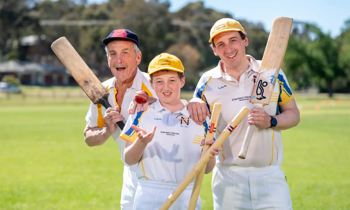 From left: Rob, Elwood and Nick Ebery. Photo courtesy Rob Leeson.